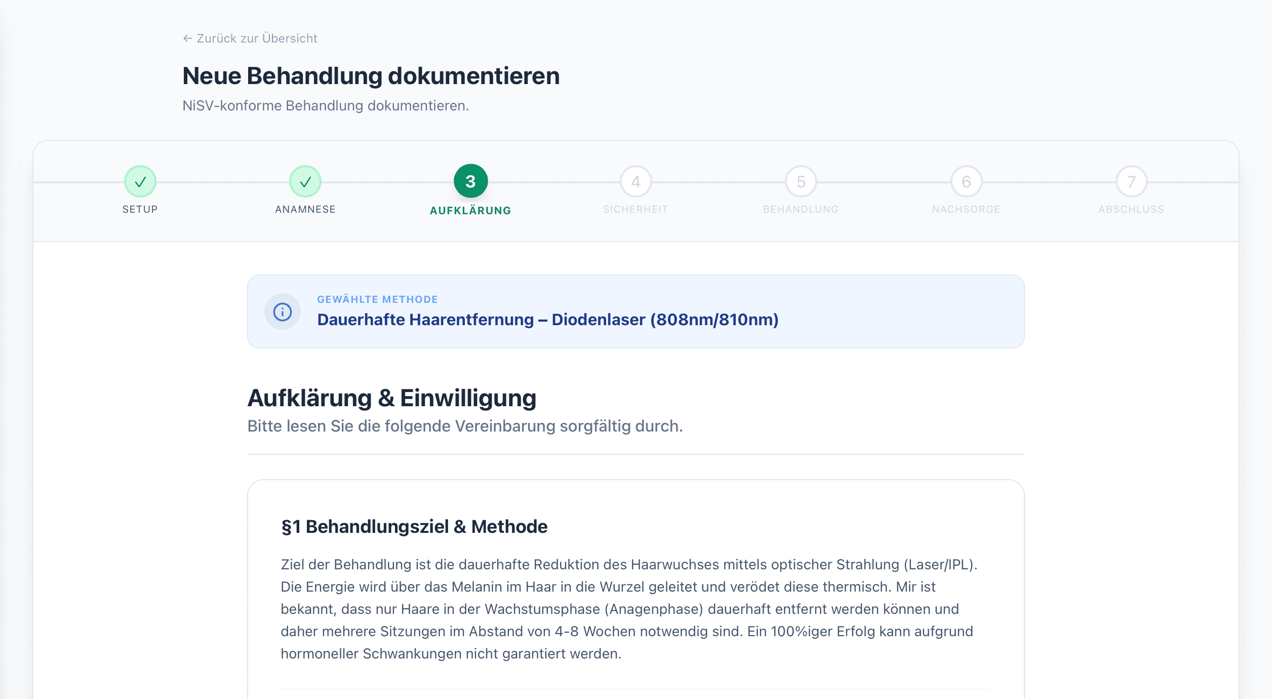 Digitale Aufklärung für NiSV-Dokumentation in SkinFly