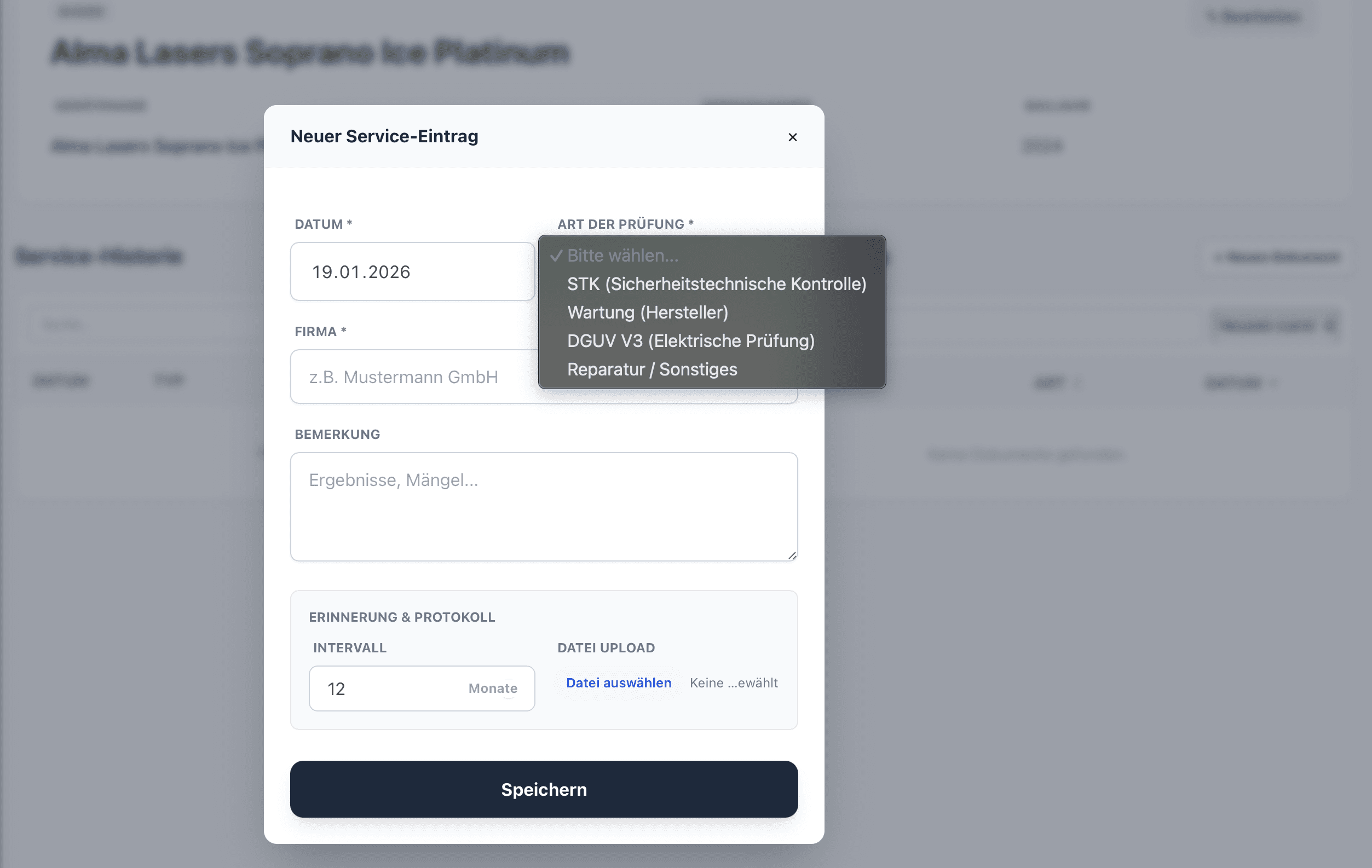 Geräteverwaltung mit STK